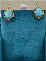 Orecchini Domar Donna in Oro Turchese OROR-65-280